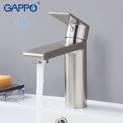 Смеситель для раковины с гайкой из нержавеющей стали Gappo SATENRESU-KO G1099-20