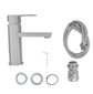 Смеситель для умывальника Frap F10805 нержавеющая сталь