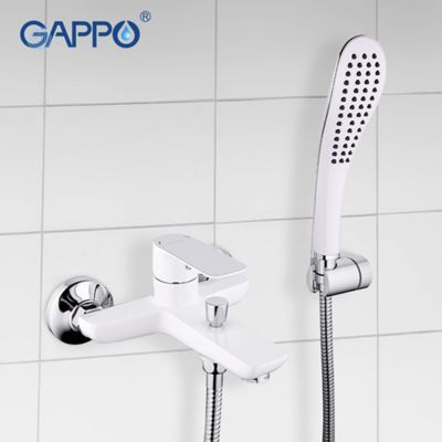 Смеситель для ванны белый / хром Gappo Noar G3048