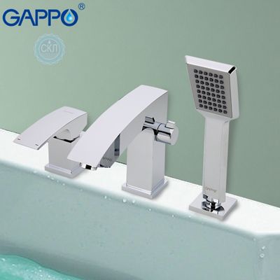Смеситель для ванны на 3 отверстия хром Gappo Jacob G1107