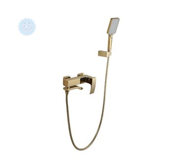 Змішувач для ванни з виливом служить перемикачем на лійку (золото) Gappo G3207-3
