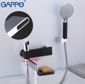 Змішувач для ванни з виливом служить перемикачем на воронку чорний / хром Gappo Atalantic G3281
