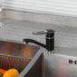 Змішувач FRAP F4549-6 для кухні і умивальника , латунь , чорний / хром