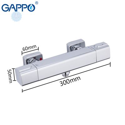 Смеситель GAPPO G2091 для душа с термостатом,квадратный корпус