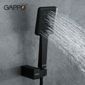 Смеситель Gappo G3207-6 для ванны с изливом служит переключателем на лейку чёрный