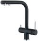 Змішувач Gappo G43752-7 для кухні з підключенням фільтра питної води чорний
