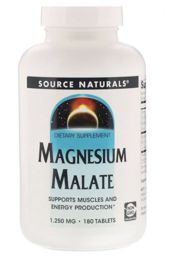 Source Naturals, Magnesium Malate, 1,250 mg, 180 Tablets