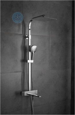 Термостатична душова система FAОP A2409-40 з виливом, гнучким і тропічним душем - вироби класу люкс, хром