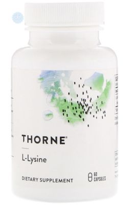 Thorne Research, L-лізин, 60 капсул