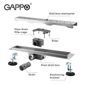 Трап душевой Gappo G87007-2 из нержавеющей стали