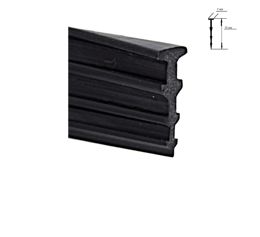 Уплотнитель ёлка чёрная для стекла душевой кабины (ФС200ч)