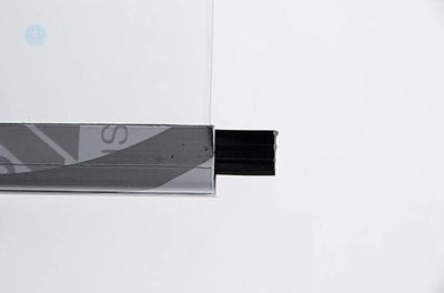 Уплотнитель ёлка чёрная для стекла душевой кабины (ФС200ч)