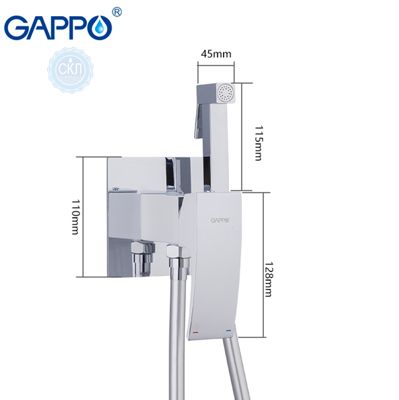 Встроенный гигиенический душ белый / хром Gappo Jacob G7207-8
