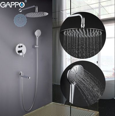 Встроенный смеситель для ванны хром Gappo Chanel G7104
