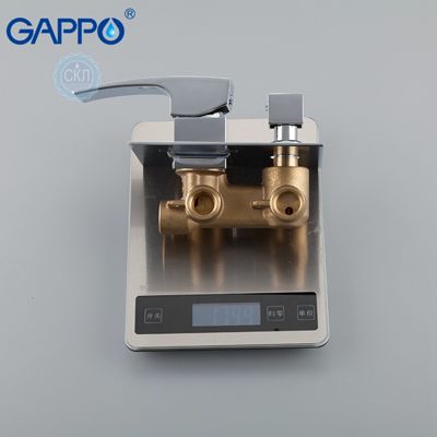 Встроенный смеситель для ванны хром Gappo Jacob G7107-20
